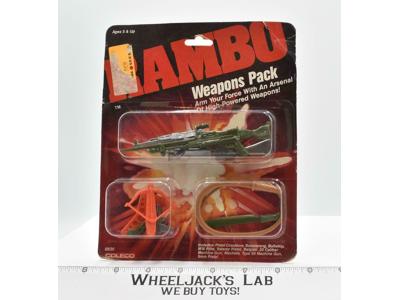Weapons Pack Rambo NEW MOSC 1986 Coleco Vintage Action Figure