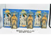 CHIPS Ponch Jon &amp; Sarge 8" MOSC NEW 1977 Mego MGM Vintage Action Figure