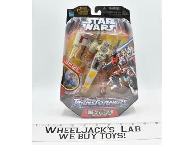 Luke Skywalker X-Wing Fighter Star Wars Transformers 2005 Hasbro Action Figure