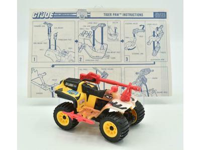 Tiger Paw 100% Complete 1988 GI Joe Vintage Hasbro ARAH Vehicle Action Figure