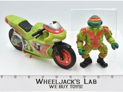 Road Racin' Mike W/Kowabunga Bike Teenage Mutant Ninja Turtle 1994 Playmates