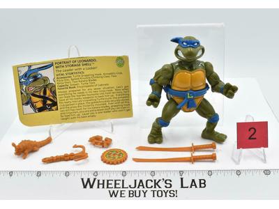 Storage Shell Leonardo #2 Teenage Mutant Ninja Turtles 1991 Playmates Figure
