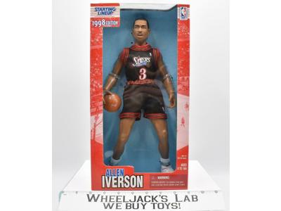Allen Iverson 12" Starting Lineup NBA 1998 Edition Kenner Sports Action Figure