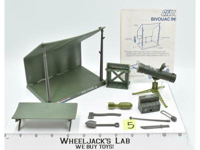 Bivouac Battle Station Playset #5 100% Complete 1984 GI Joe Hasbro Action Figure