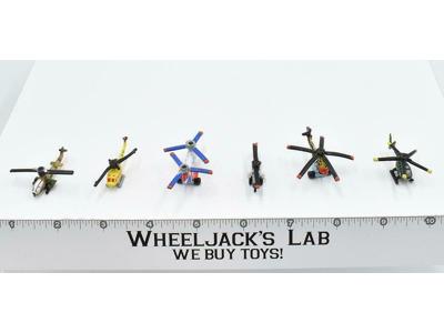 Lot of 6 Helicopters 1992-93 Vintage Galoob Micro Machines