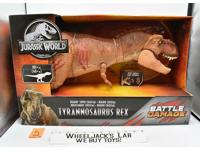 #2 Jurassic World Battle Damage Dinosaur T-Rex MIB NEW 1993 Colossal Mattel
