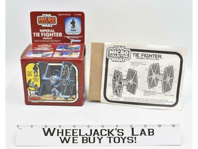 Imperial Tie Fighter Vehicle Star Wars Micro Collection 1982 Kenner BOX ONLY