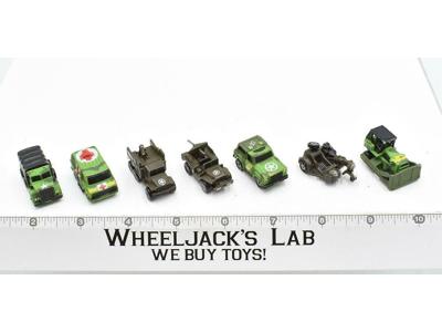 Lot of 7 Military Vehicles 1988-89 Vintage Galoob Micro Machines