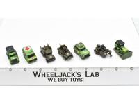 Lot of 7 Military Vehicles 1988-89 Vintage Galoob Micro Machines