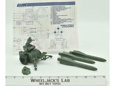 MMS Mobile Missile System GI Joe 1982 ARAH Vintage Hasbro Vehicle