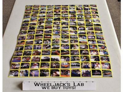 Dukes Of Hazzard Uncut Card Sheet #1-150 Racing Champions 1997