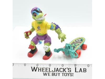 Mondo Gecko 100% Complete 1990 TMNT Teenage Mutant Ninja Turtle Playmates Toys