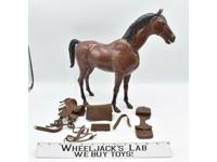 Brown Nodding Horse Buckskin Bay Best of the West Johnny West Marx 12" 1/6