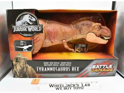 #1 Jurassic World Battle Damage Dinosaur T-Rex MIB NEW 1993 Colossal Mattel