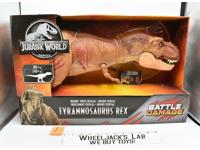 #1 Jurassic World Battle Damage Dinosaur T-Rex MIB NEW 1993 Colossal Mattel