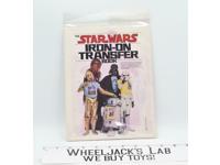 Star Wars 1977 Iron-On Transfer Book UNUSED with 2 Extra's