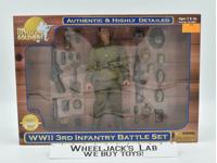 WWII 3rd Infantry Battle Set 12″ 2000 NEW 21st Century Toys The Ultimate Soldier