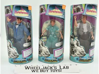 The Honeymooners 3x 9.5" Exclusive Premiere Alice Ralph Ed Action Figures 1997