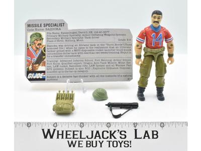 Bazooka 100% Complete GI Joe V1 ARAH Vintage Hasbro 1985 Action Figure
