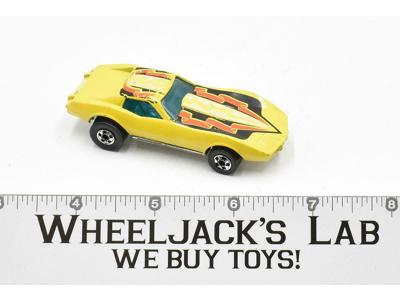 Corvette Stingray Yellow 1975 Blackwall Mattel Vintage Hot Wheels