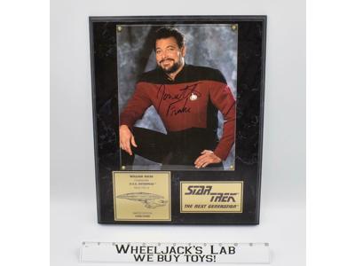 William Riker Next Generation Star Trek 1588/2500 AUTOGRAPHED Plaque 1993