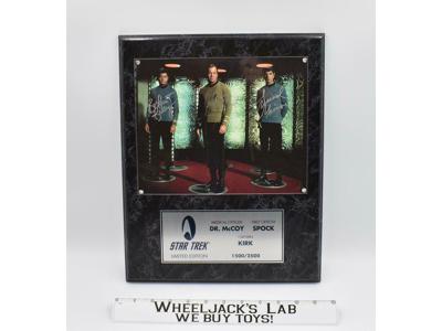 Star Trek Dr. McCoy Spock &amp; Captain Kirk Limited Edition AUTOGRAPHED Plaque 1996