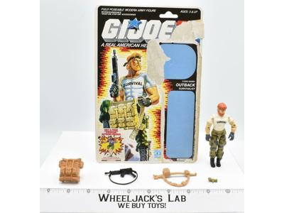 Outback V1 100% Complete W CARD 1987 GI Joe Hasbro Vintage Action Figure