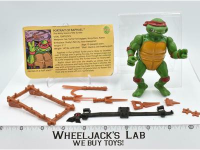 Raphael HARD HEAD 100% Complete Teenage Mutant Ninja Turtle 1988 Playmates