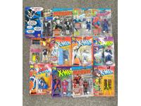 Lot of 12 Marvel Comics Action Figures 1990's Toy Biz New on Card