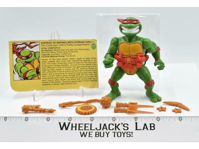 Storage Shell Raphael 100% Complete Teenage Mutant Ninja Turtles 1991 Playmates