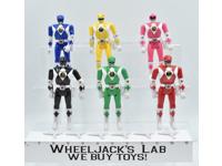 Lot of 6 Mighty Morphin Power Rangers 1993 Bandai 8" Action Figures