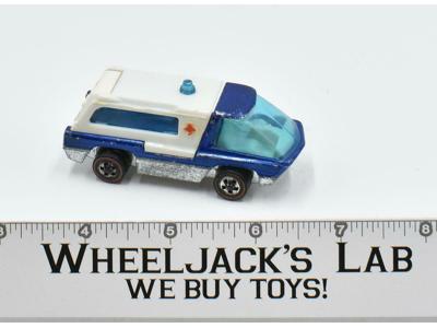 The Heavyweights Ambulance Blue 1970 Redline Hot Wheels Mattel Vintage