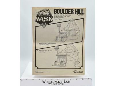 Boulder Hill Playset Manual 1985 MASK M.A.S.K. Vintage Kenner