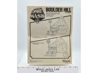 Boulder Hill Playset Manual 1985 MASK M.A.S.K. Vintage Kenner