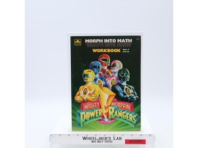 Mighty Morphin Power Rangers Morph Into Math Workbook 1994 Golden