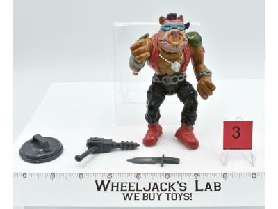 Bebop #3 HARD HEAD 100% Complete Teenage Mutant Ninja Turtles 1988 Playmates