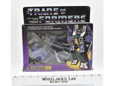 Skywarp NEAR MINT FIGURE W Canadian Box Complete 1984 Hasbro G1 Transformers