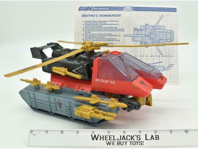 Destro's Dominator 100% Complete 1990 GI Joe Hasbro Action Figure Vehicle ARAH