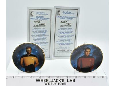 Mini Plate Collection The Next Generation Star Trek Laforge/Lt. Comm Crusher