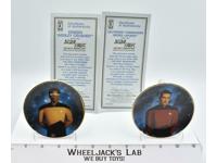 Mini Plate Collection The Next Generation Star Trek Laforge/Lt. Comm Crusher
