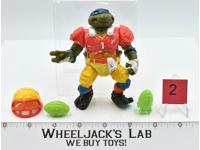 T.D. Tossin' Leo #2 Teenage Mutant Ninja Turtles 1991 Playmates Action Figure