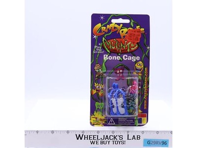 Crazy Bones Mutants Bone Cage Glow In The Dark Toy Crazy 1999 MOC NEW