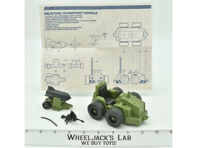 Weapons Transport 100% Complete 1985 GI Joe Hasbro Vintage Action Figure Vehicle
