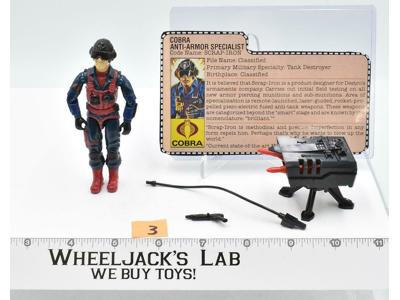 Scrap-Iron #3 V1 100% Complete GI Joe 1984 Action Figure Vintage Hasbro