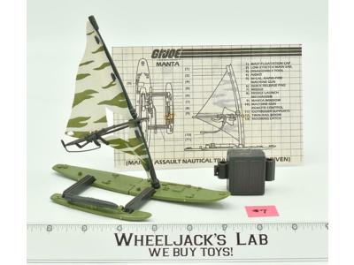 MANTA #7 Complete Windsurfer Board 1984 GI Joe Hasbro Action Vehicle Vintage