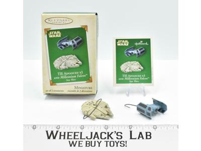 TIE Advanced x1 &amp; Millennium Falcon Star Wars Hallmark Keepsake Ornament 2005