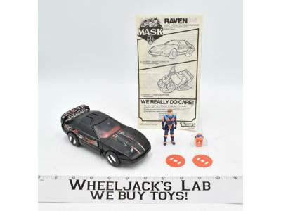 Raven W/Calhoun Burns 100% Complete 1986 MASK M.A.S.K. Kenner Action Figure