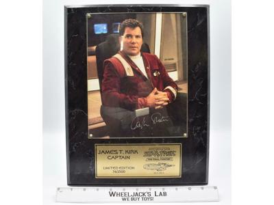 Captain James Kirk Star Trek 1993 Limited Edition AUTOGRAPHED Plaque #75 of 2500