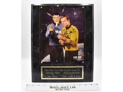 Captain Kirk &amp; Spock Star Trek 2001 Limited Edition AUTOGRAPHED Plaque