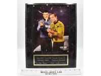 Captain Kirk &amp; Spock Star Trek 2001 Limited Edition AUTOGRAPHED Plaque